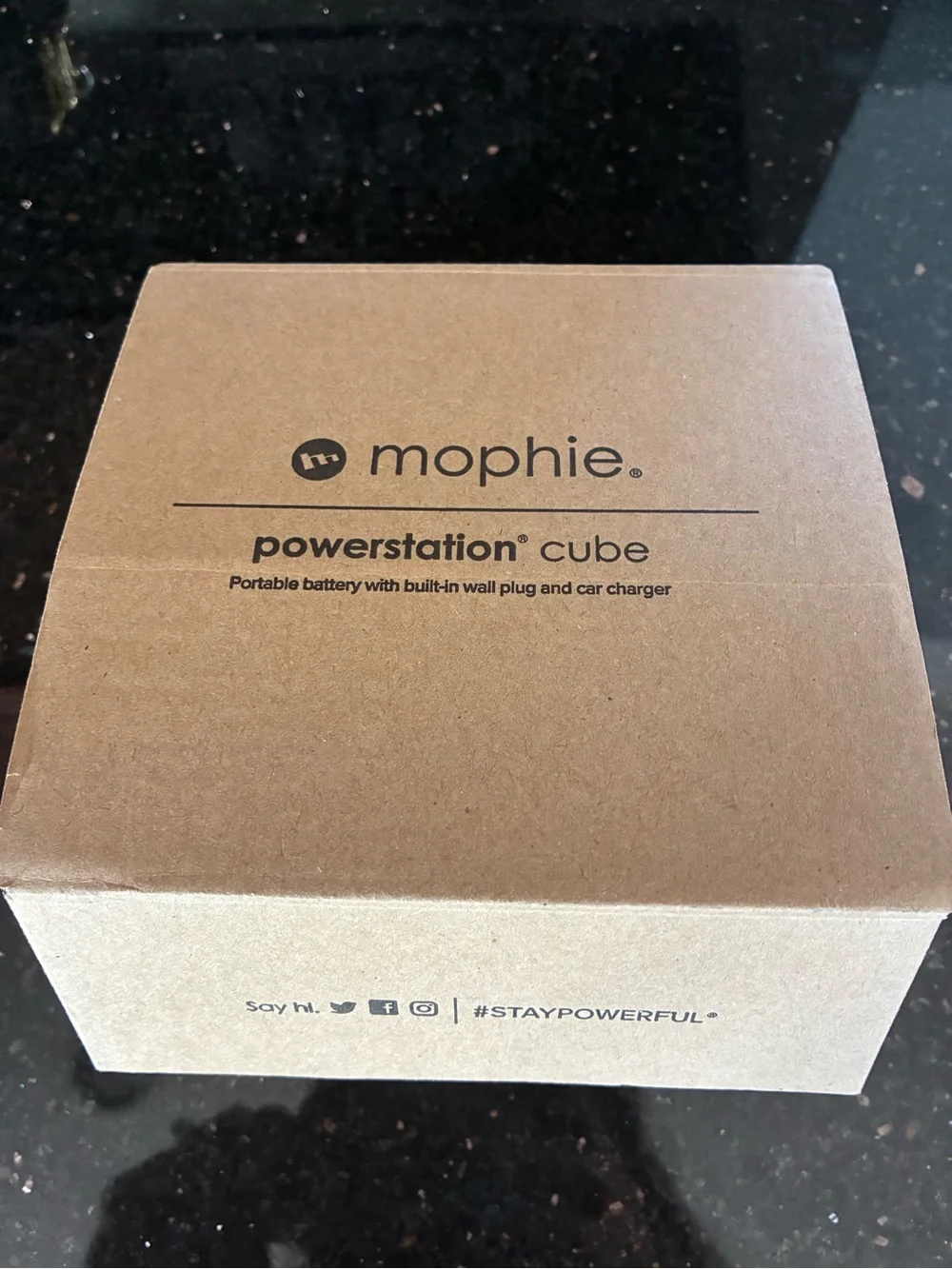 Mophie Powerstation Black Wall Charger with USB-A to USB-C & USB-A to Micro -NWT